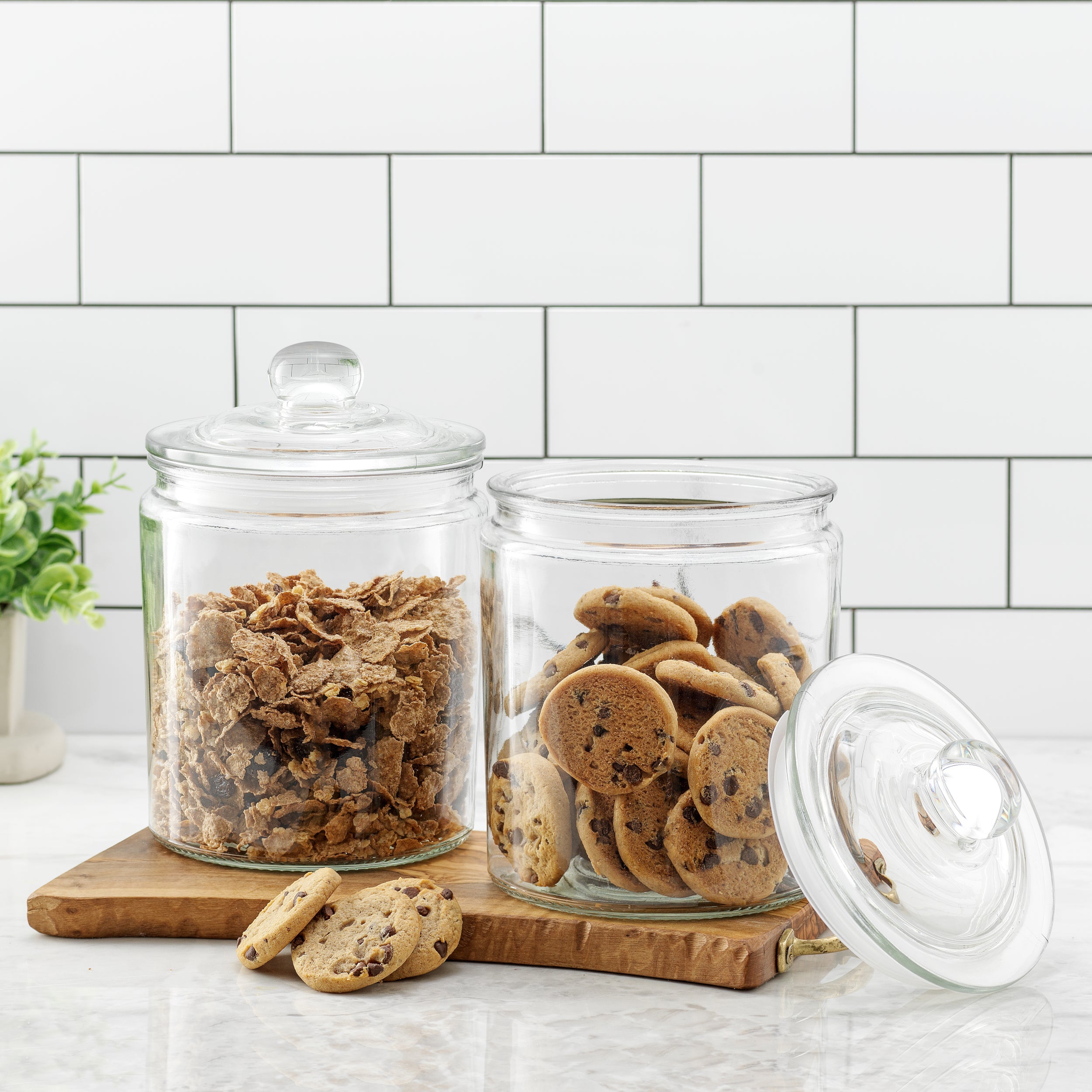 Great Choice Products Glass Food Storage Jars Containers Cookie