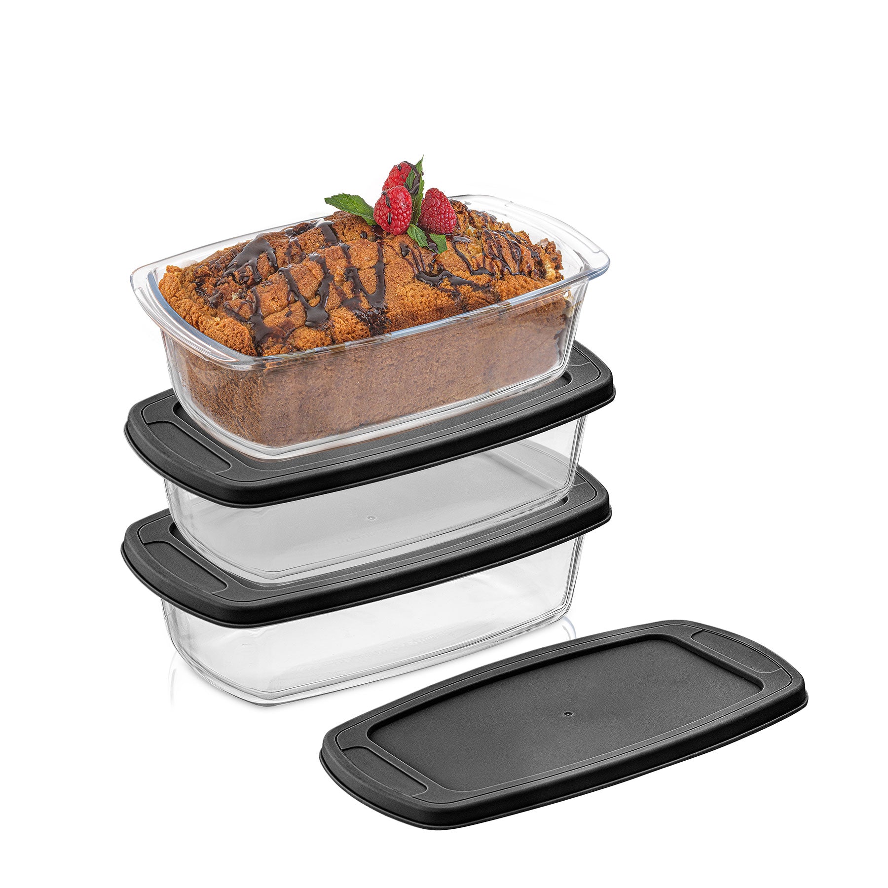 JoyJolt Glass Food Storage Containers with Lids. 5 Pack Glass Meal Prep  Containers Reusable 35oz Single Compartment Airtight Container Set. Lunch