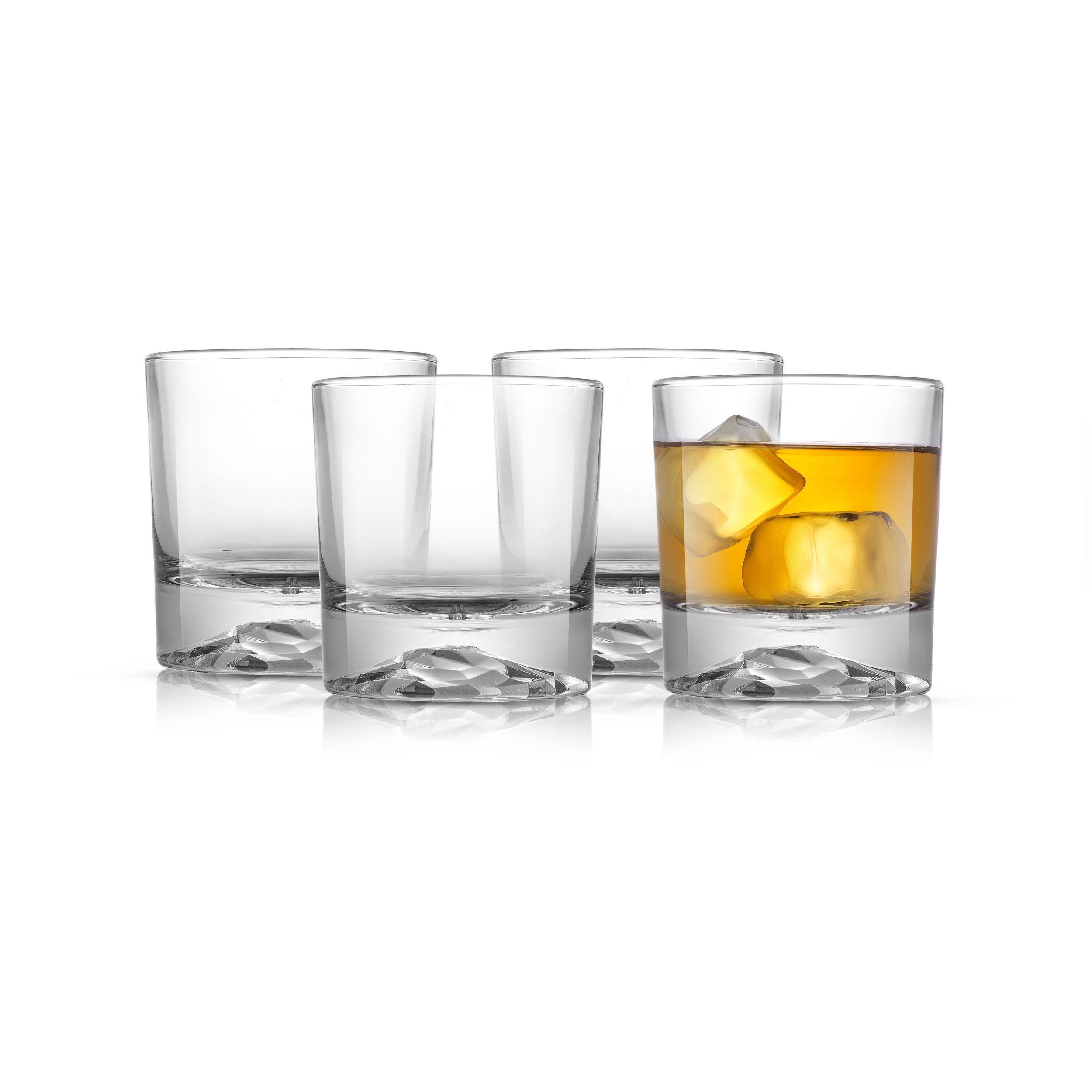 JoyJolt Lacey Double Wall Insulated oz. Whiskey Glass 10 (Set of 4) MG20235  - The Home Depot