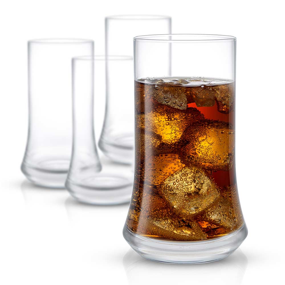 JoyJolt Set of Four 2.5-oz Cosmos Crystal Shot Glasses 