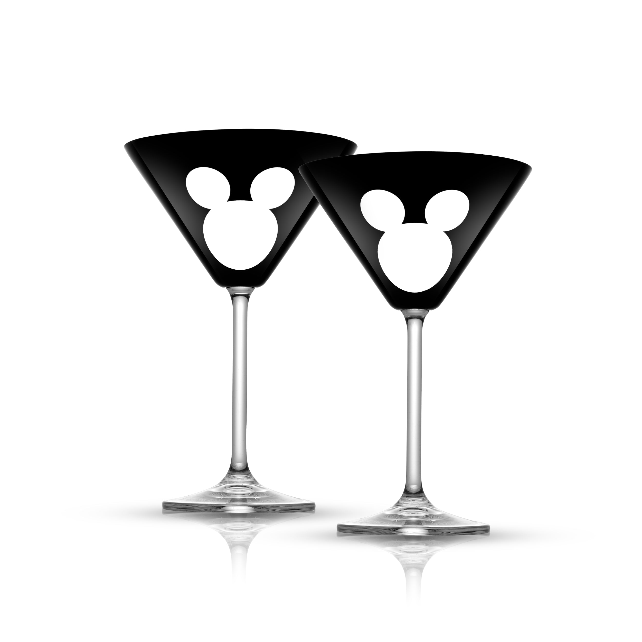 JoyJolt Disney Mickey Mouse YIKES Highball Glasses 18.5 oz Set of 4