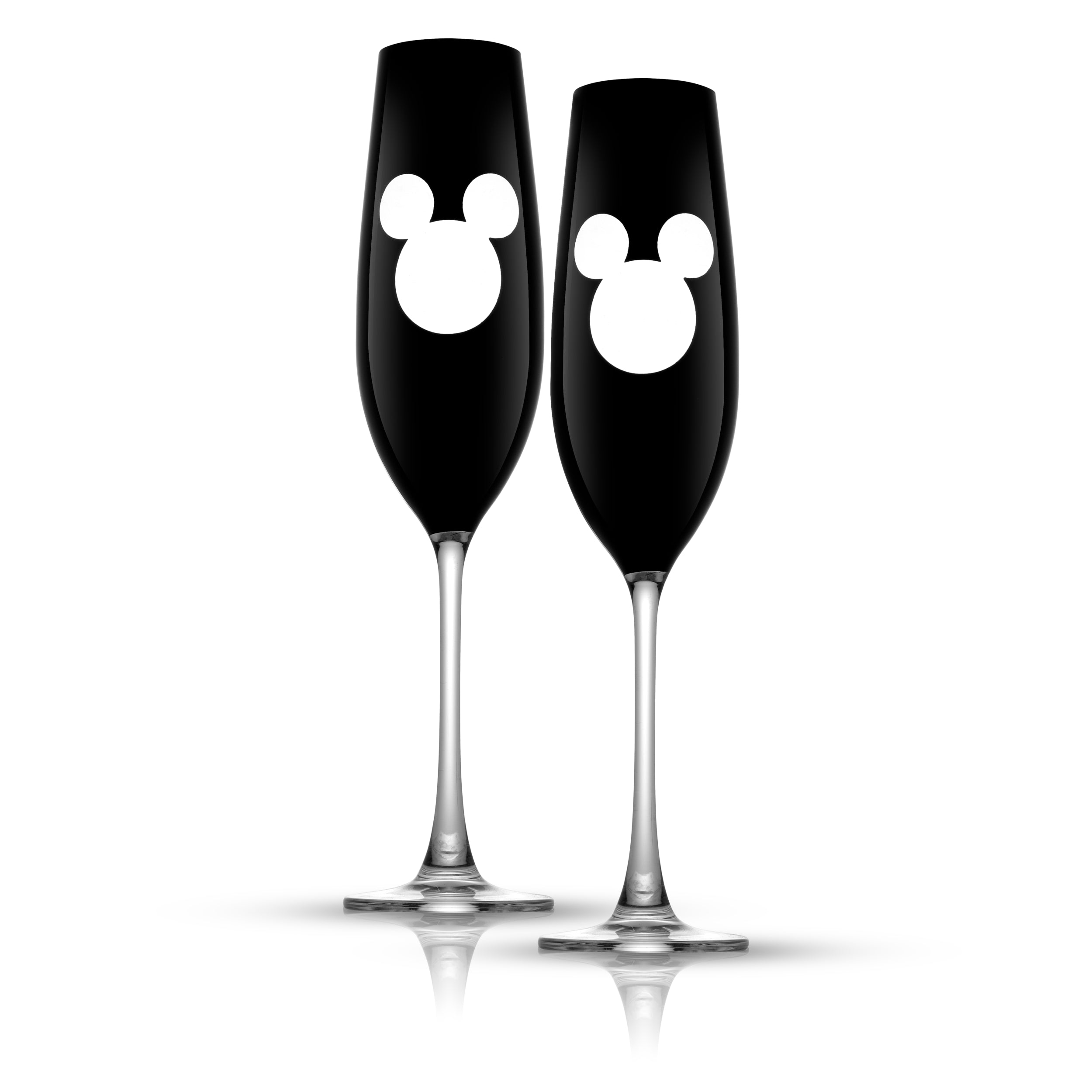 JoyJolt® Disney® 20oz. Luxury Mickey Mouse Crystal Stemless Wine Glass,  2ct.