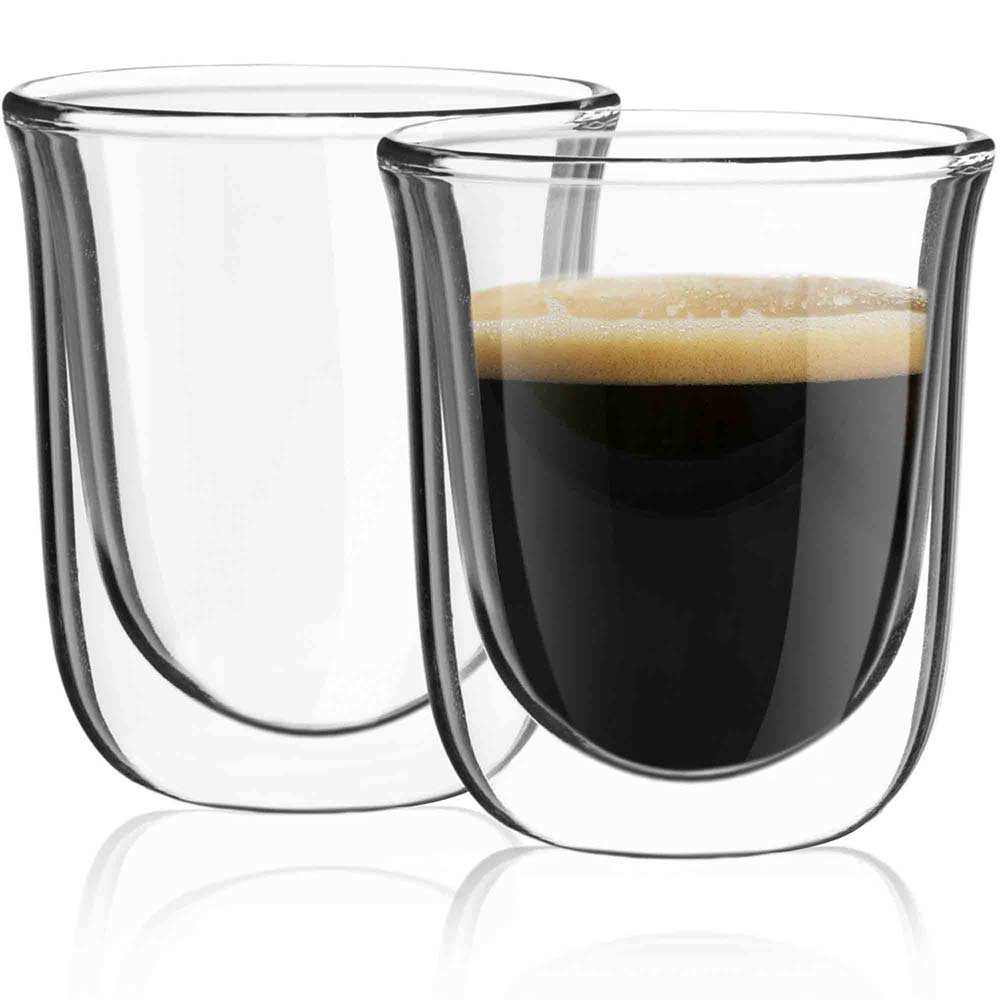 Double Wall Glass Coffee Cup — Country Store on Main