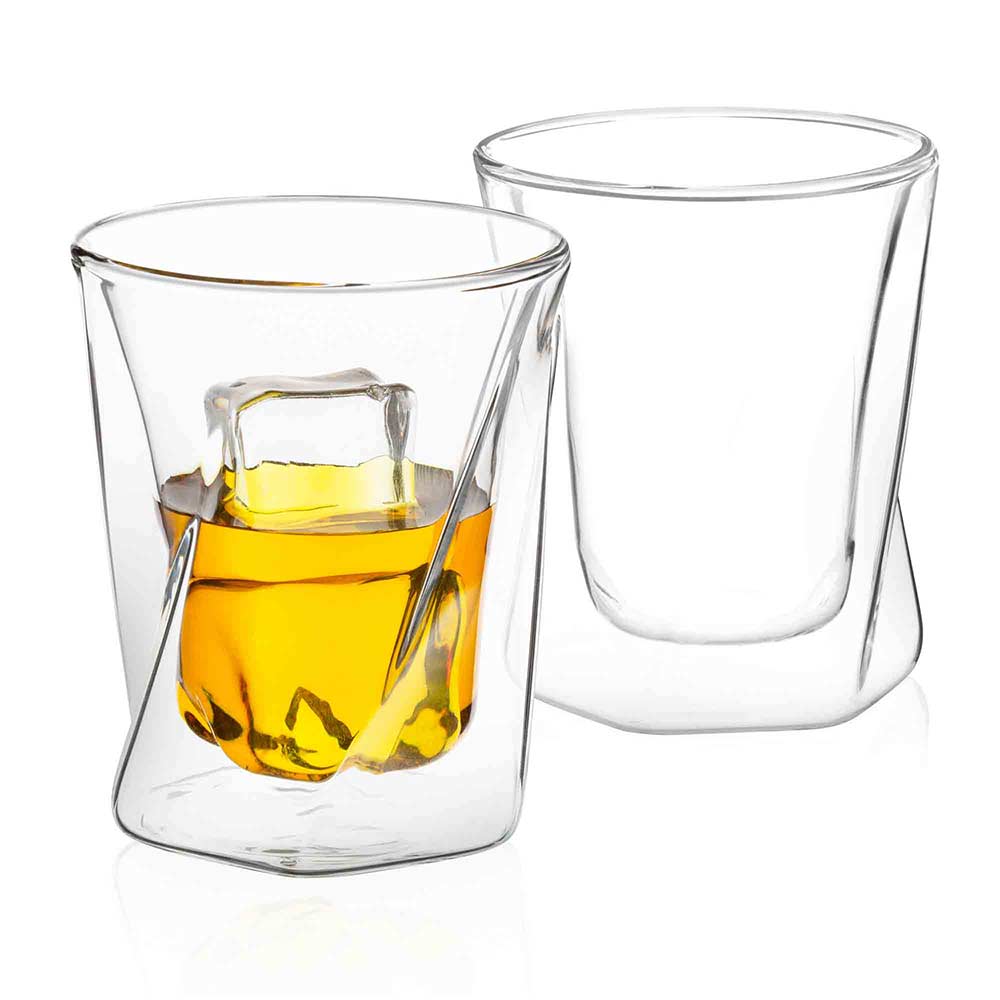 JoyJolt® Executive Computer 3-Piece Whiskey Decanter & Glasses Set