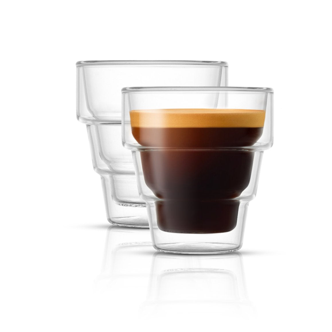 JoyJolt Pivot Espresso Shot Glass – Set of 2 oz Espresso Cups with Unique  Design – Double Walled The…See more JoyJolt Pivot Espresso Shot Glass – Set