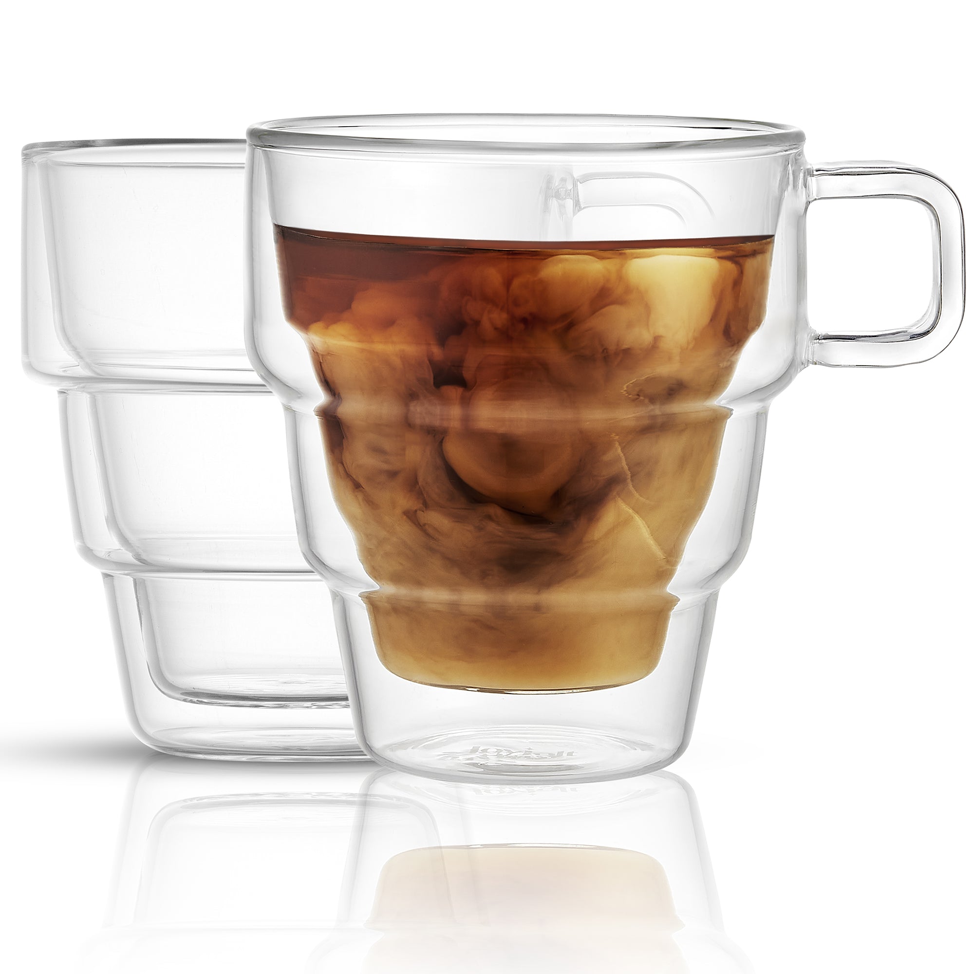 JoyJolt Stoiva Double Wall Insulated Coffee Mugs – 11.5 oz Glasses Set with  Handle, Ideal for Hot an…See more JoyJolt Stoiva Double Wall Insulated