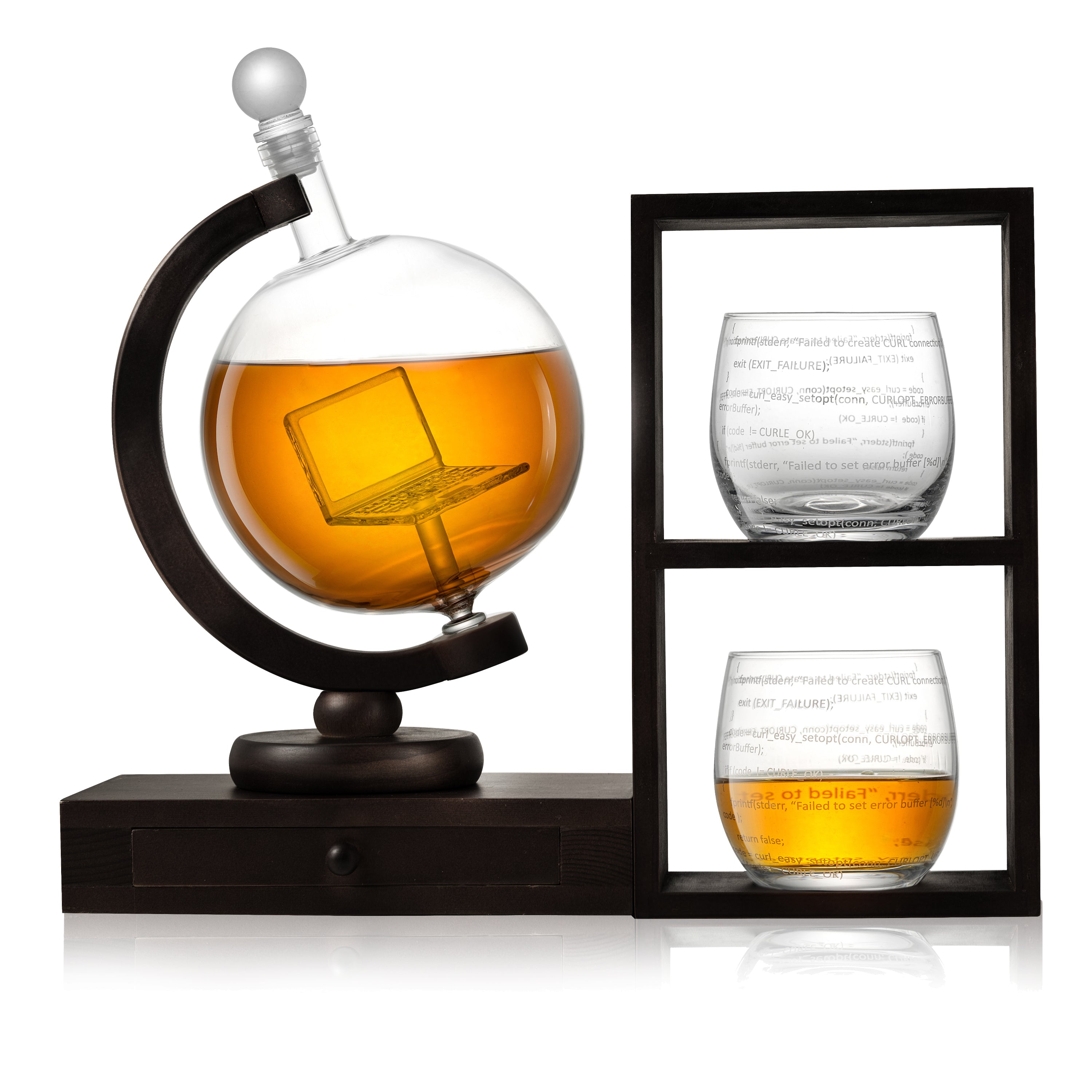JoyJolt Carre Square Whiskey Glasses, 10 Oz Set of 2 Old Fashioned Glasses  - Bed Bath & Beyond - 21030372
