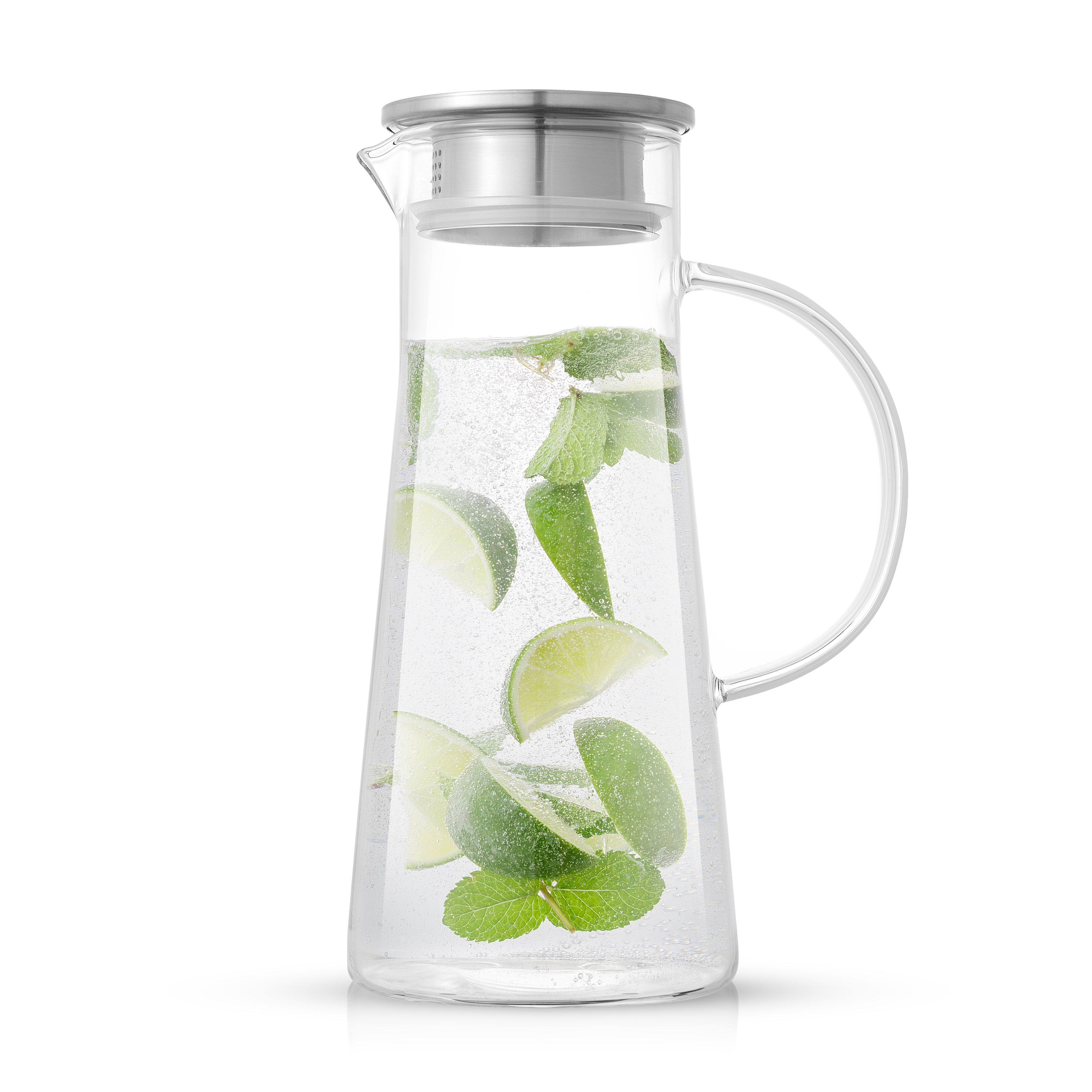 67oz Glass Pitcher with Stainless Steel Lid - Threshold™