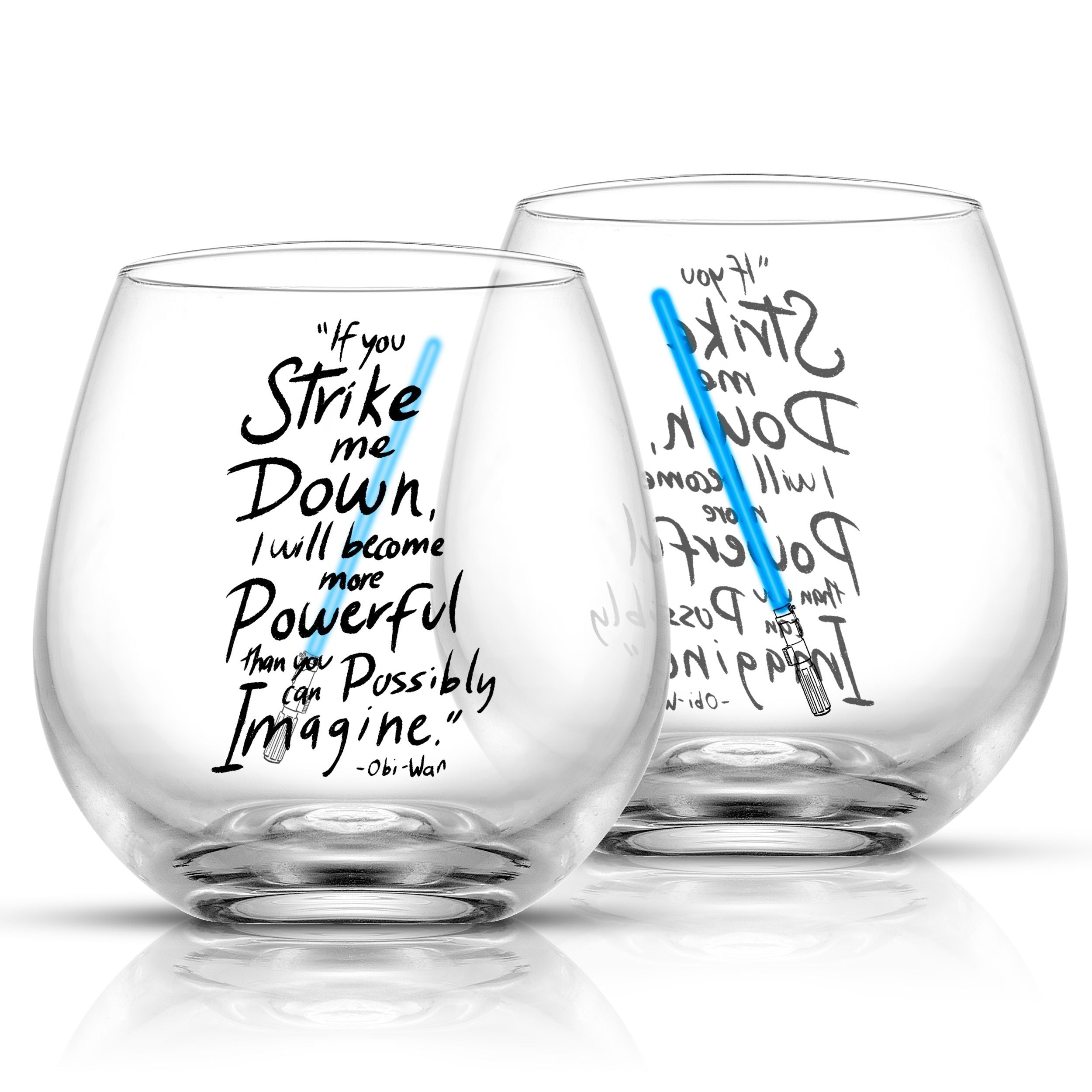 JoyJolt Striking Sketch Art Star Wars Pint Glasses - Set of 4  Pint Glass Capacity Traditional Drinking Glasses. Oversized Darth Vader  C-3PO Stormtrooper Princess Leia Drinking Glasses Set: Beer Glasses
