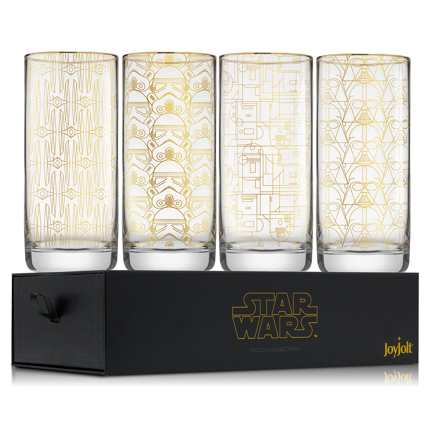 JoyJolt Star Wars 10-fl oz Glass Clear/Blue Goblet Set of: 2 in the  Drinkware department at