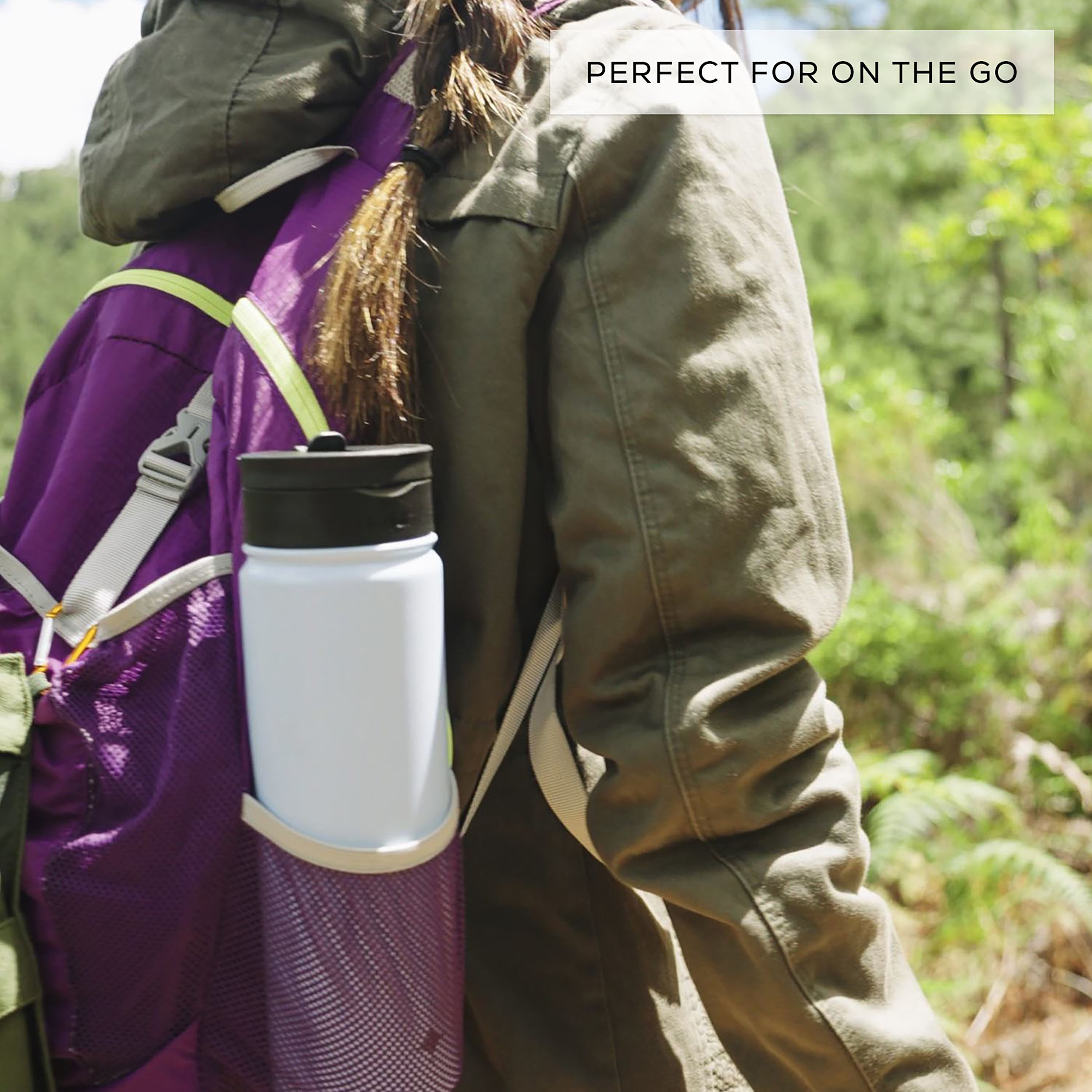 JoyJolt Vacuum Insulated Water Bottle with Flip Lid & Sport Straw Lid-image-6