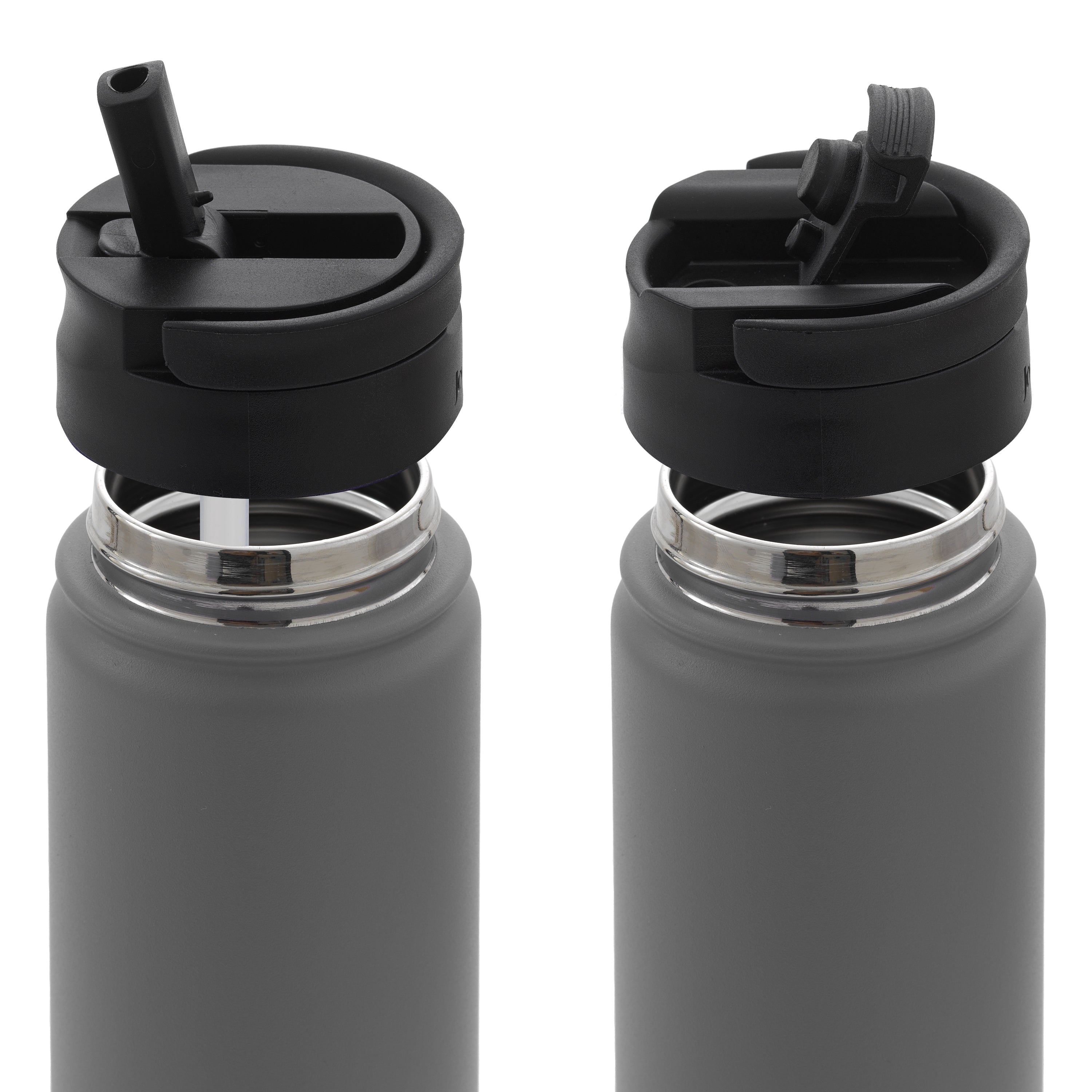 JoyJolt Vacuum Insulated Water Bottle with Flip Lid & Sport Straw Lid-image-23