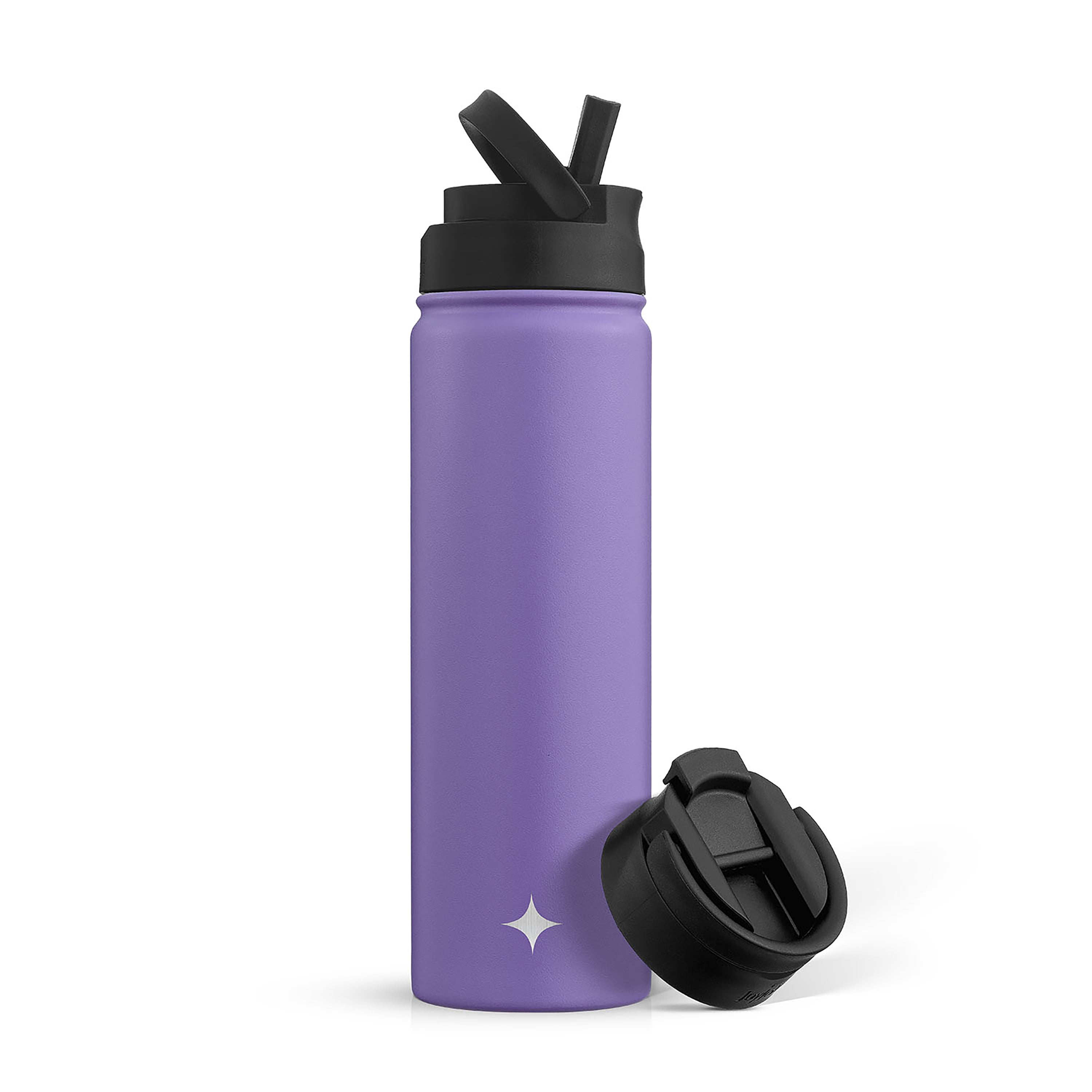 JoyJolt Vacuum Insulated Water Bottle with Flip Lid & Sport Straw Lid-image-35