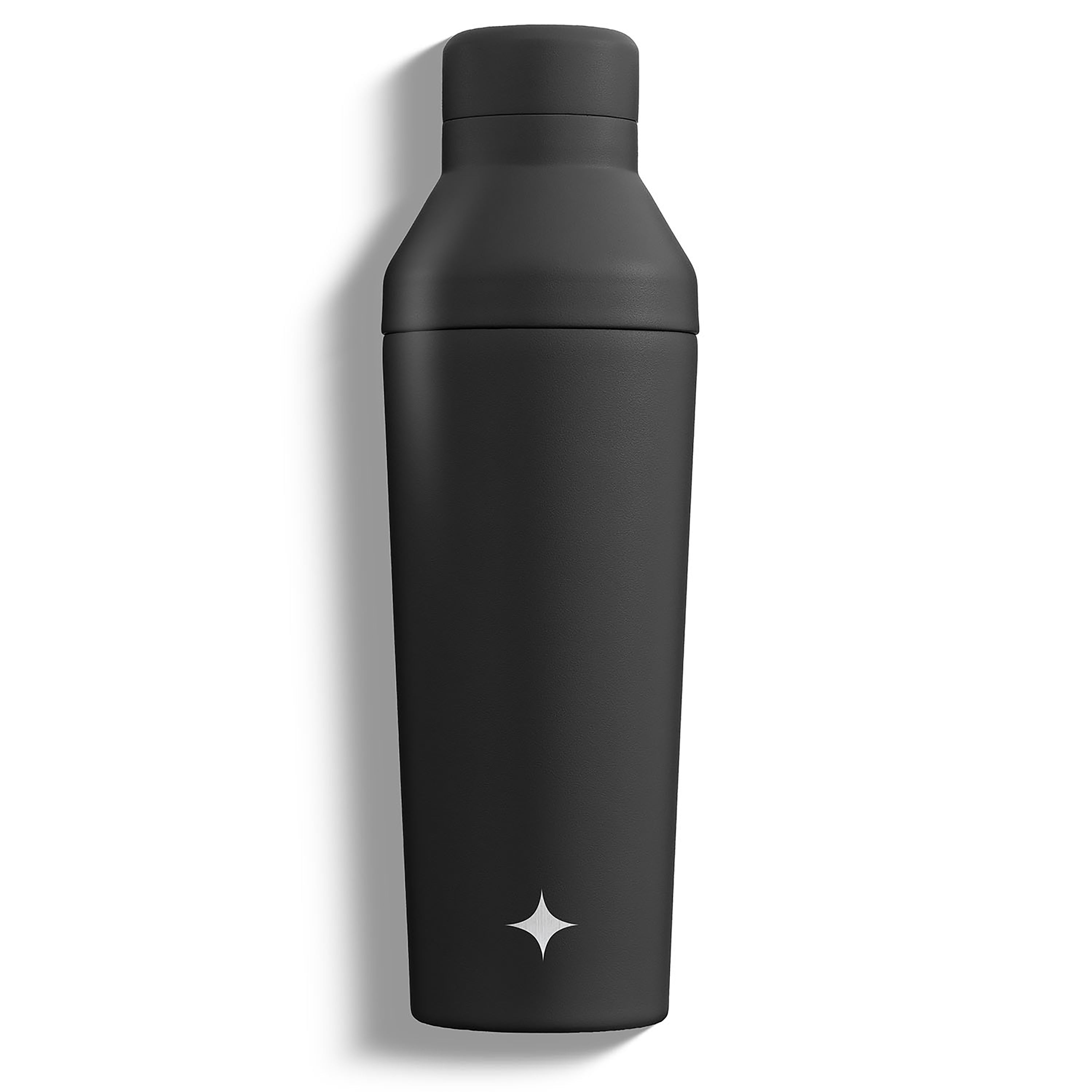 JoyJolt 22 oz. Grey/Black Vacuum Insulated Stainless Steel Water Bottle  with Flip Lid and Sport Straw Lid JVI10107 - The Home Depot