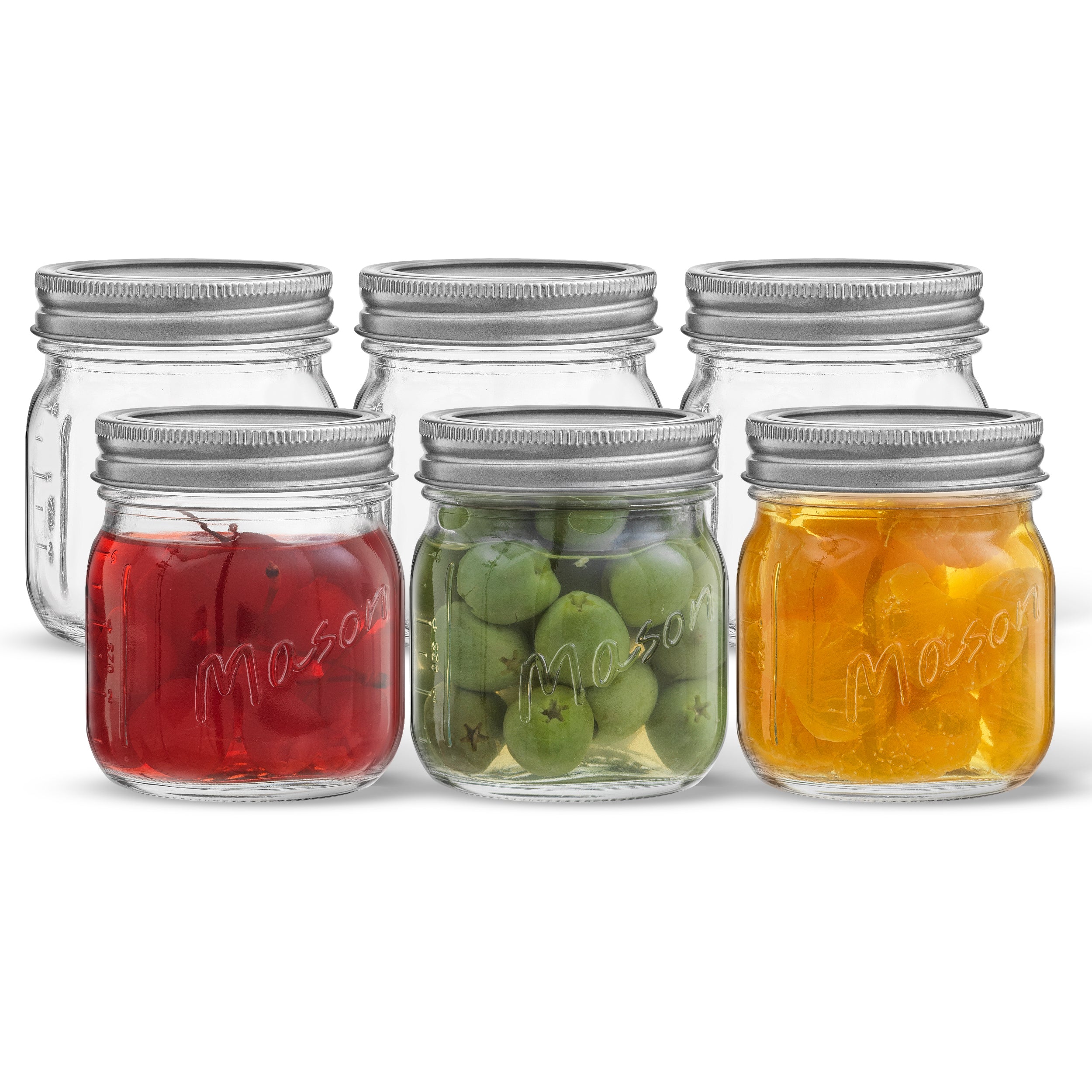 Joyjolt Glass Food Storage Jars Containers, Glass Storage Jar Bamboo Lids  Set Of 6 Kitchen Glass Canisters : Target