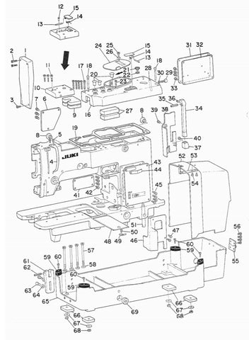 B1828210D0A BOBBIN CASE – ABC Sewing Machine