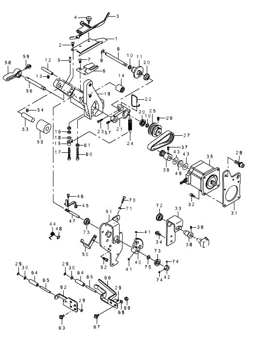 MOL-254 17. Belt Loop Feed Components – ABC Sewing Machine