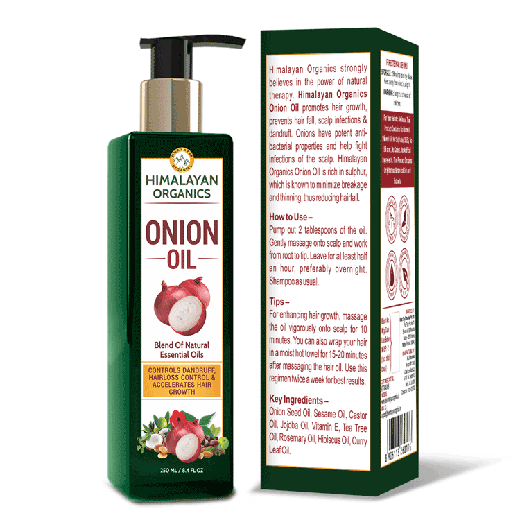 Red Onion Hair Oil  Controls Hair Fall Promotes Hair Growth  With Ginger   WishCare
