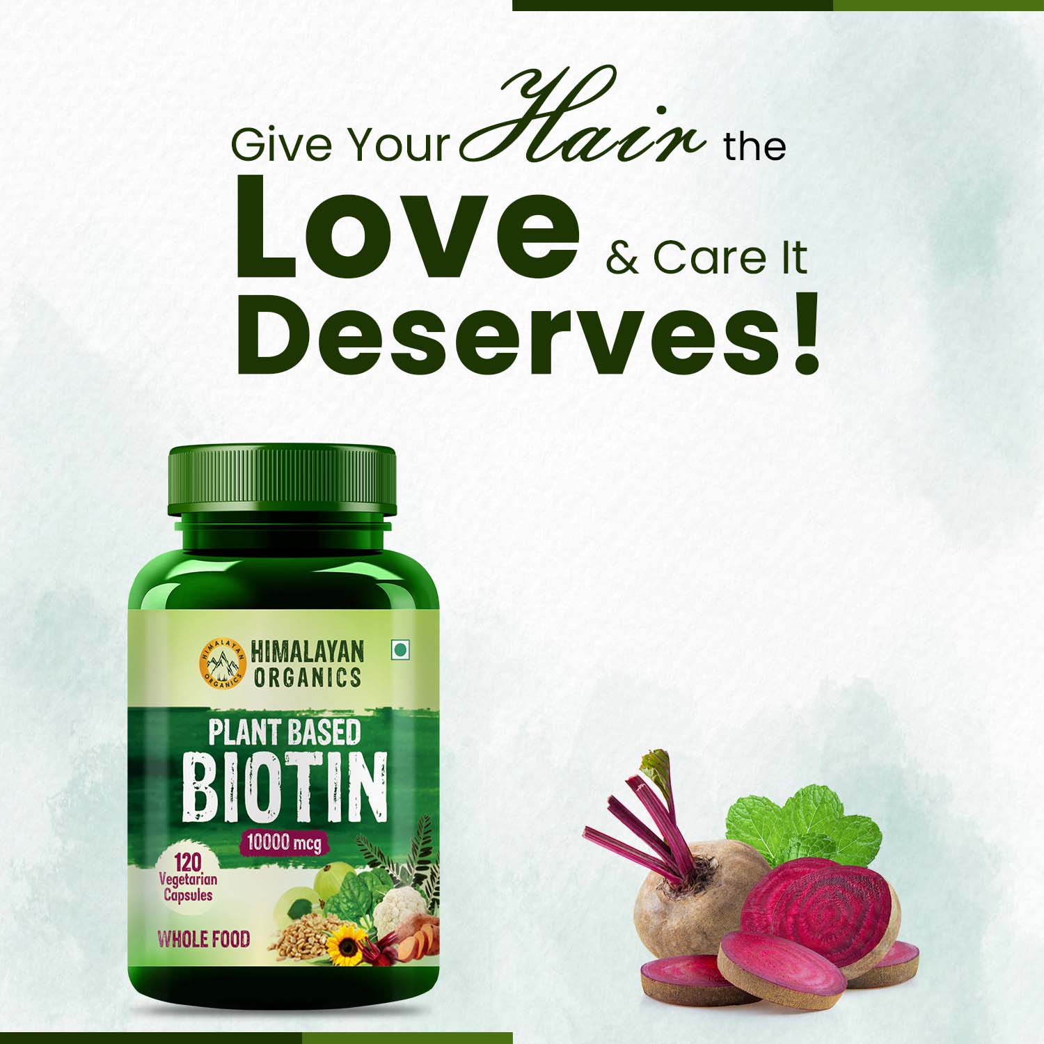 Himalayan Organics Biotin 10000mcg Tablet Buy bottle of 120 tablets at  best price in India  1mg