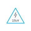 Breakdown voltage of 27kv