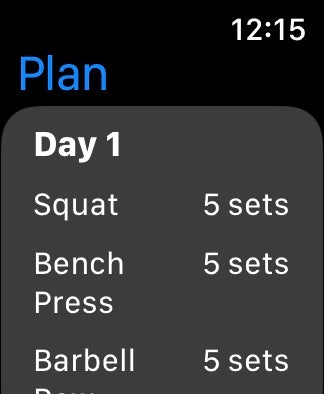 Watch Plan Day 1