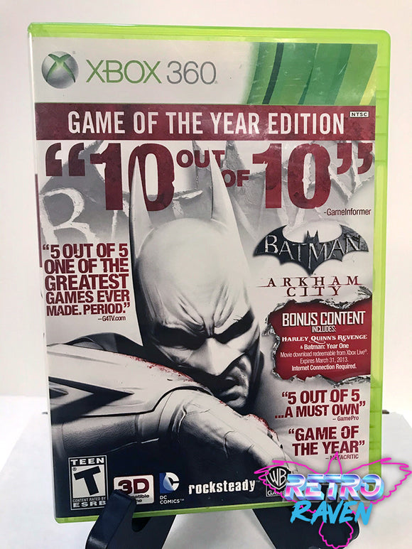 Batman Arkham City Game Of The Year Edition Xbox 360 Retro Raven Games