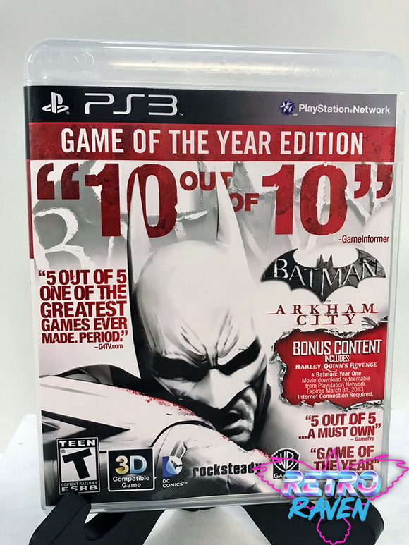 Batman Arkham City Game Of The Year Edition Playstation 3 Retro Raven Games