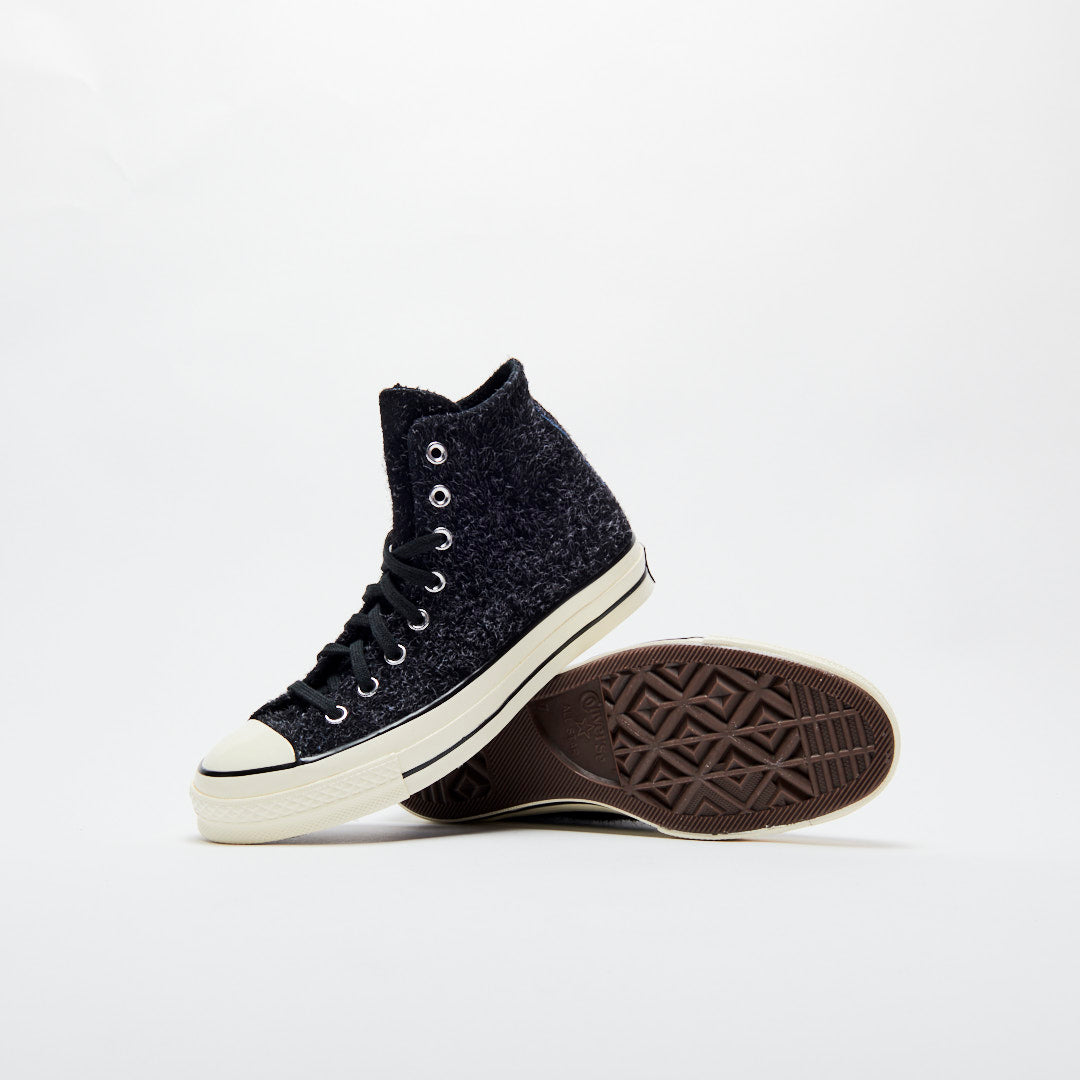 converse chuck taylor all star hi black monochrome trainers