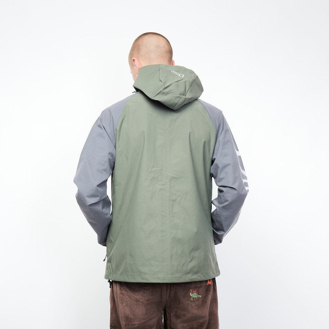 DIME - Two Tone Windbreaker Jacket (Olive Green/Eggplant)