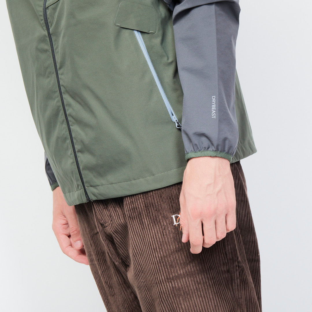 DIME - Two Tone Windbreaker Jacket (Olive Green/Eggplant)