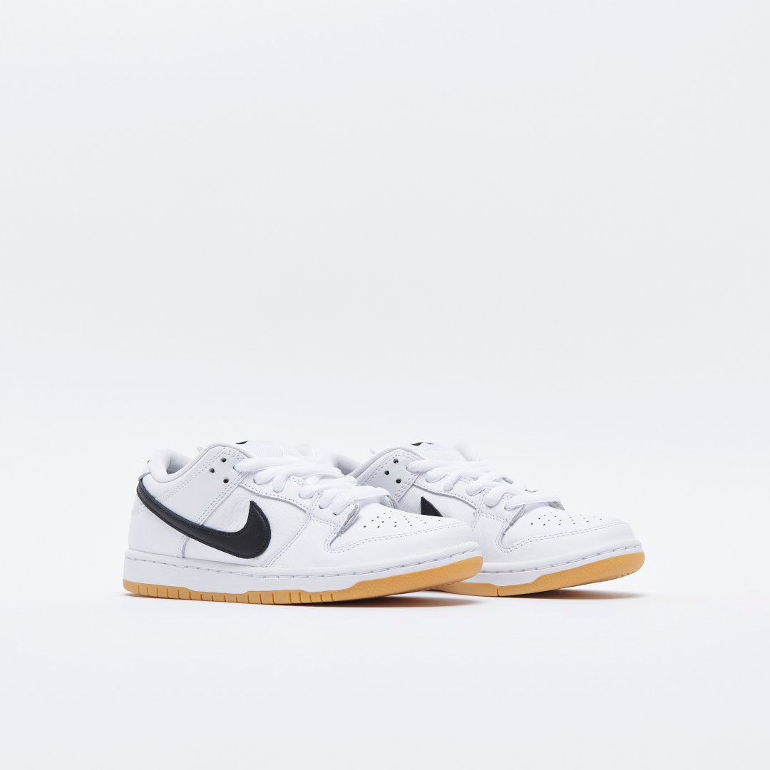 nike sb dunk low pro white black