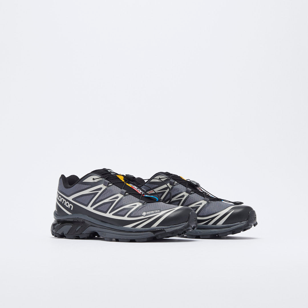 SALOMON XT-6 GTX Black Ebony Lunar Rock | labiela.com