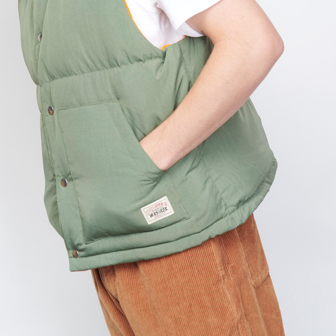 ー品販売ー品販売STUSSY REVERSIBLE DOWN WORKGEAR VEST アウター