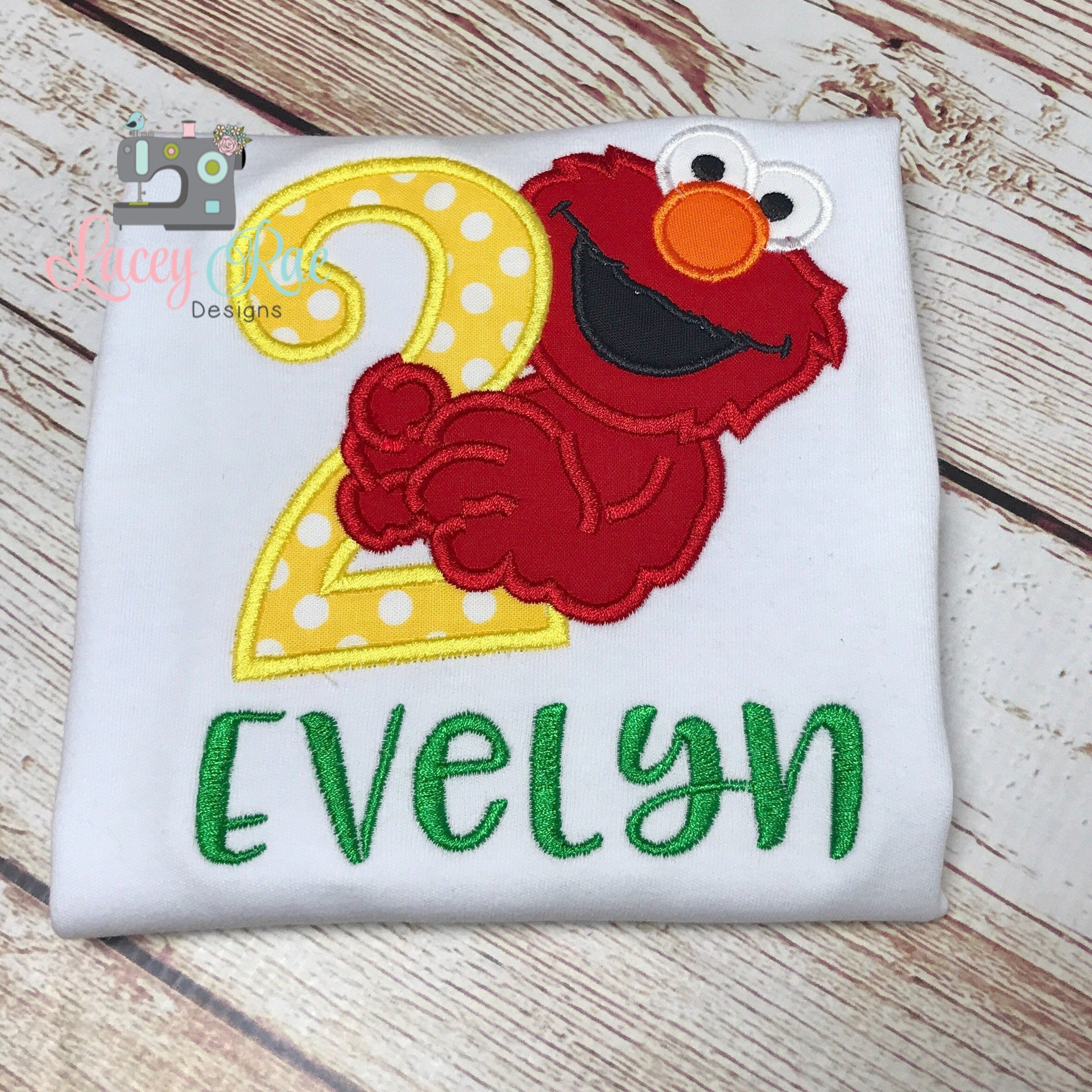 Van In werkelijkheid opzettelijk Personalized Elmo second 2nd birthday shirt, Elmo Birthday, second birthday  shirt, personalized Elmo shirt, sesame street birthday freeshipping -  LaceyRaeDesigns