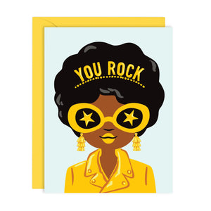 Tiara Girl You Rock - Fun Encouragement Card (A2) - Las Ofrendas 