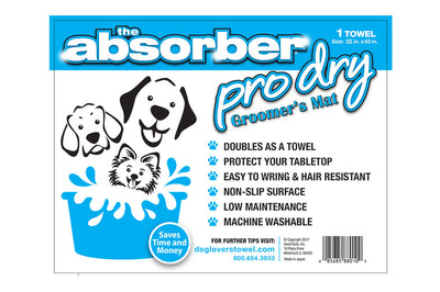 The Absorber® "Groomer's Mat" ProDry (22 in. x 43 in.) - Dog Lover's Towel