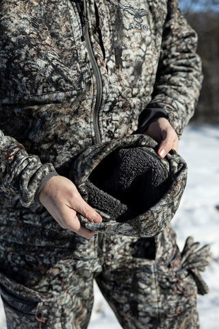 sherpa lined hunting beanie
