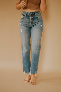 Wide Leg Crop Jeans (Size 24 & 25)