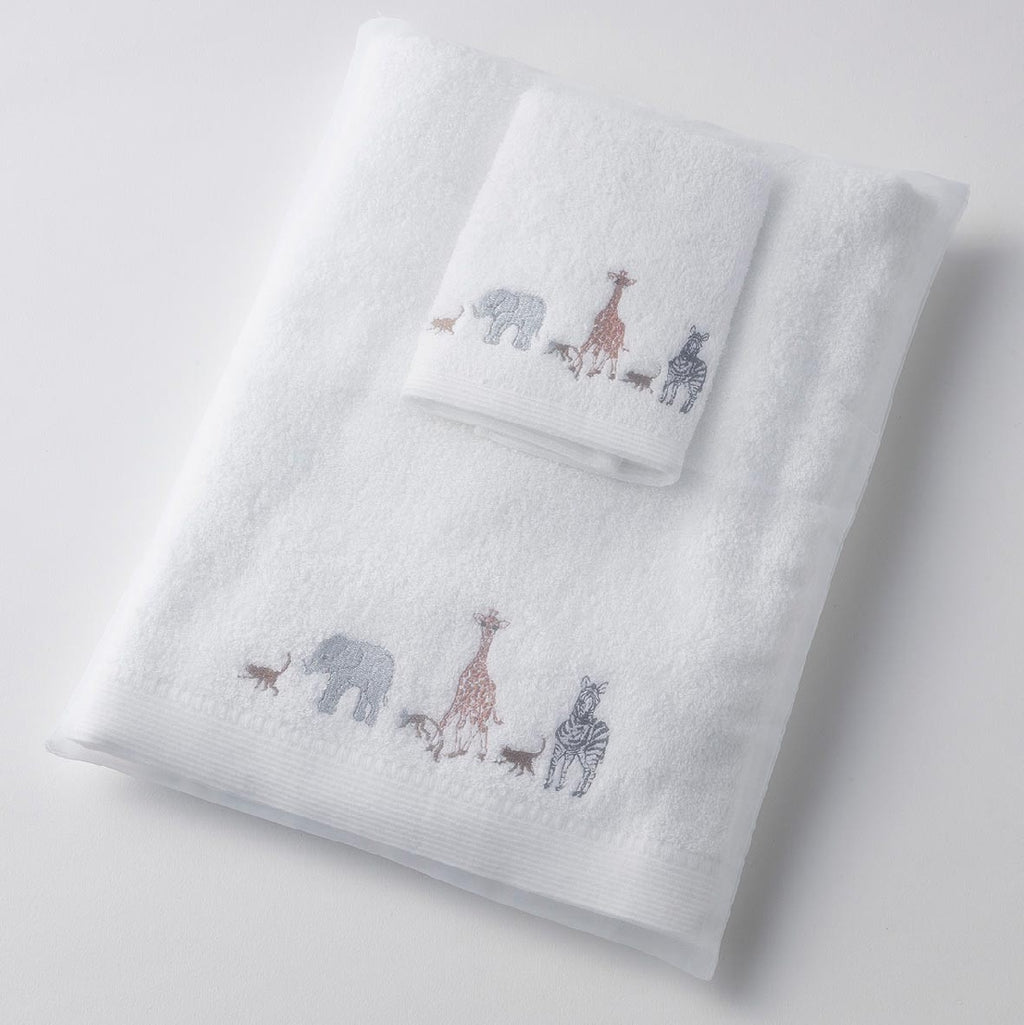 Jiggle & Giggle | Zoo Life Bath Towel & Face Washer Set
