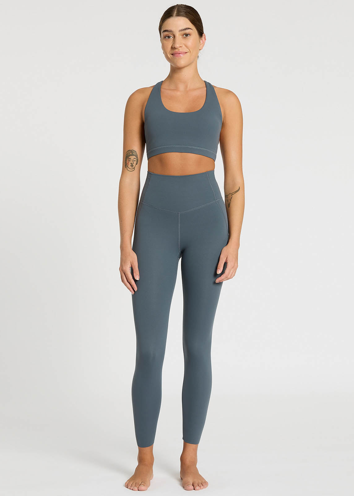 Legging (separate) with tennis ball pocket - Cobalt