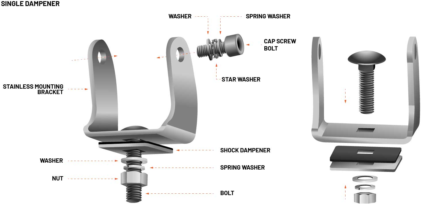 Stedi C-4 bracket assembly