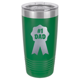 #1 Dad Coffee Tumbler Green