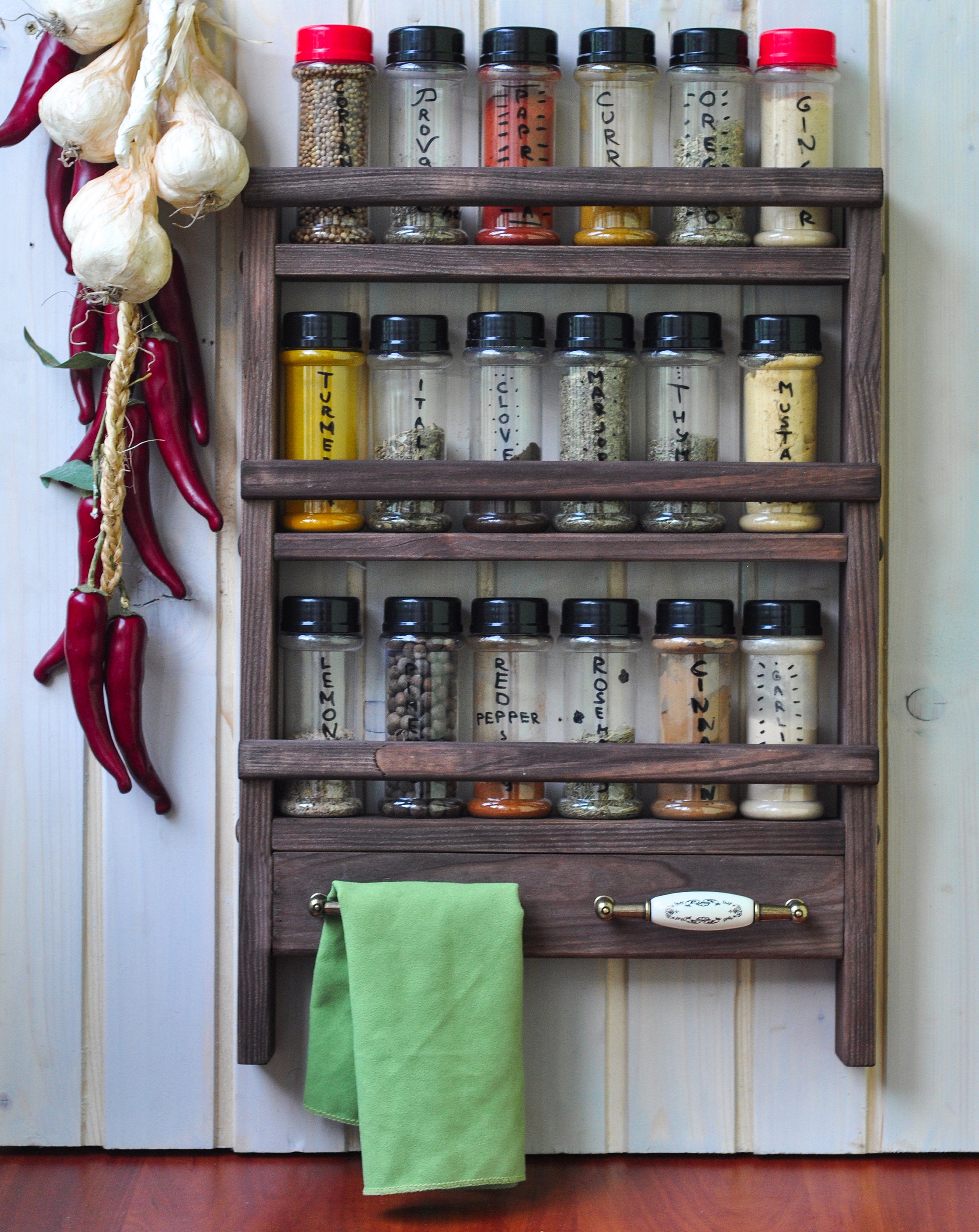 wall spice rack