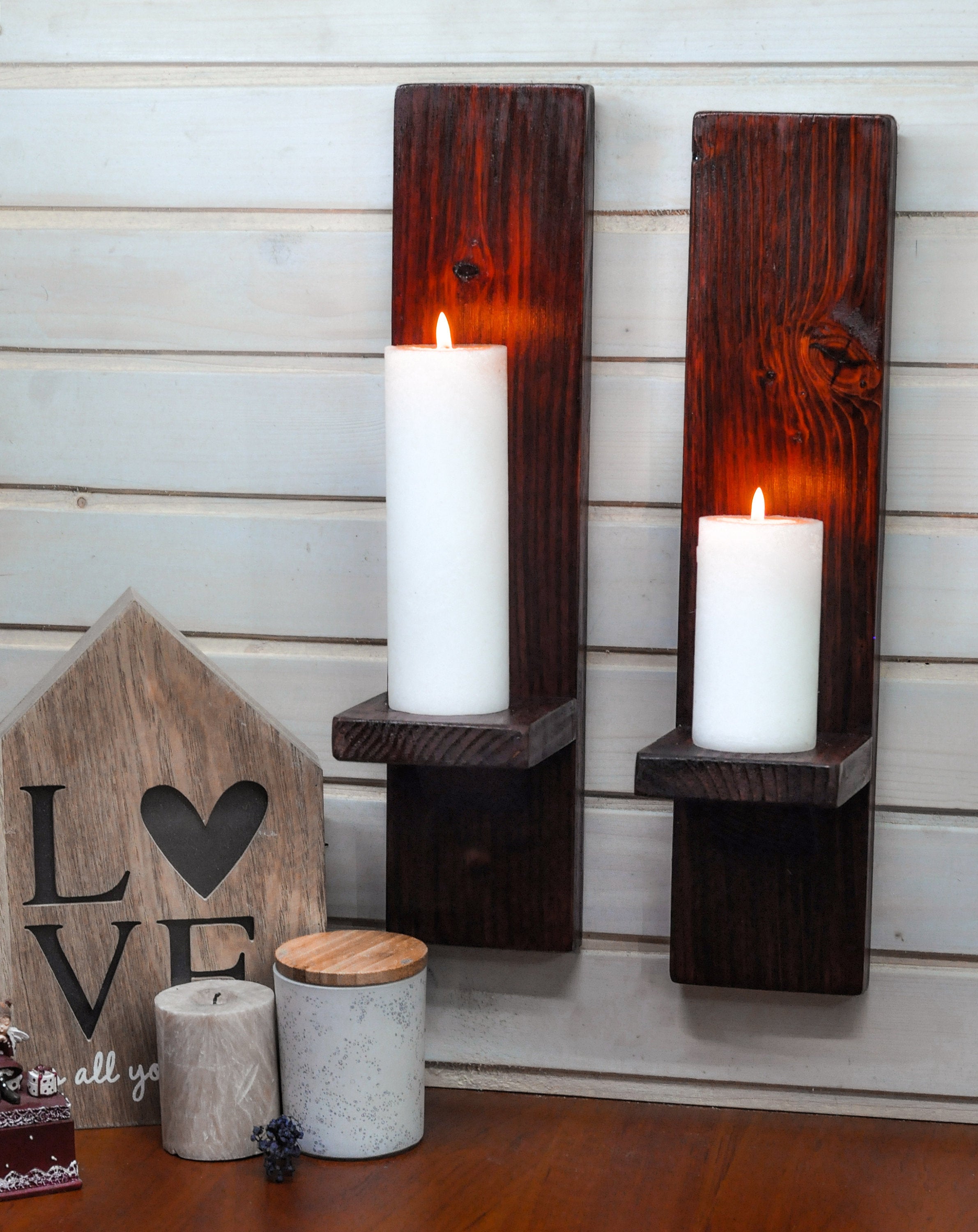 large wall candle holders