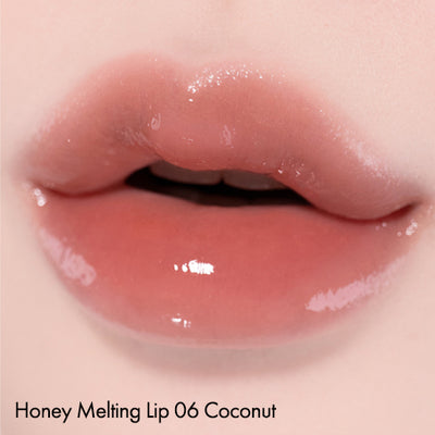 Honey Melting Lip 06 Coconut Applied on Lips