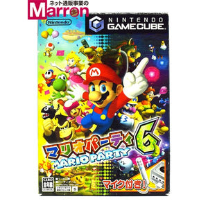 中古 Gc マリオパーティ 6 マイク メモリーカード付 ゲームキューブ ケース 説明書付 Nintendo ソフト Mario Par カイトリマロン