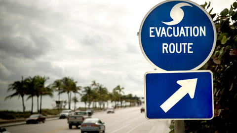 Evacuation route during hurricane season