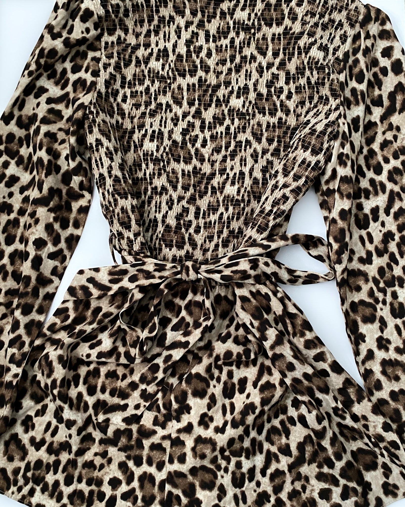 long sleeve cheetah romper