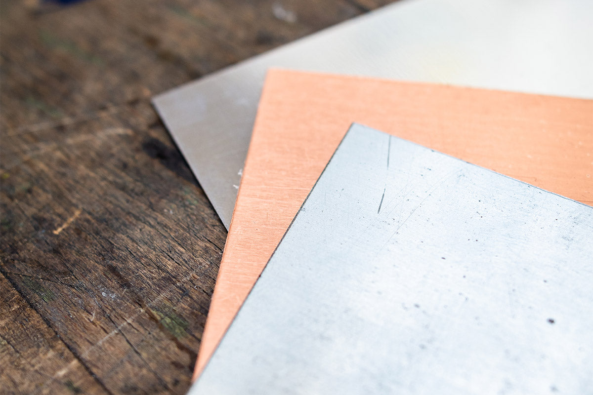 Zinc and Copper Plates Can be Used for Drypoints