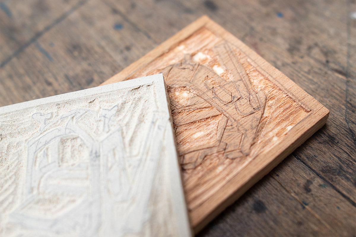 Use Plywood or Linoleum as Your Printing Plate